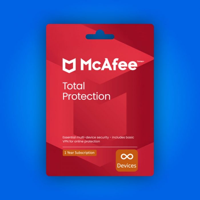 McAfee Total Protection 1 Yıllık Lisans Anahtarı (1 Cihaz)